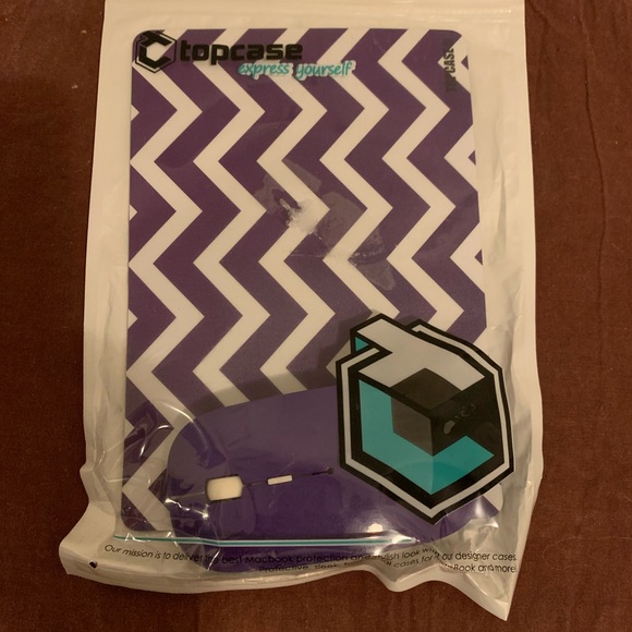 Topcase Purple Chevron Mouse and Pad Set - Picture 3 of 3
